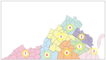 VA Region Map